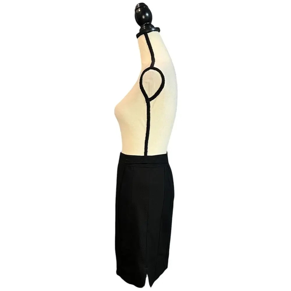 NWT White House Black Market Sportif Pencil Skirt Womens Size 10 Black Lined